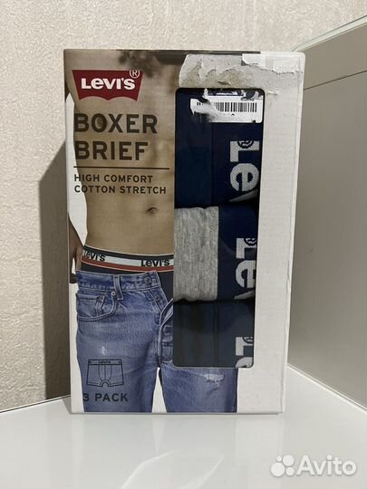 Levis набор мужских трусов-боксеров /М/3шт