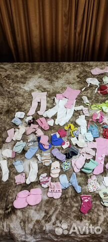 Шапки и носочки для девочки 3-6