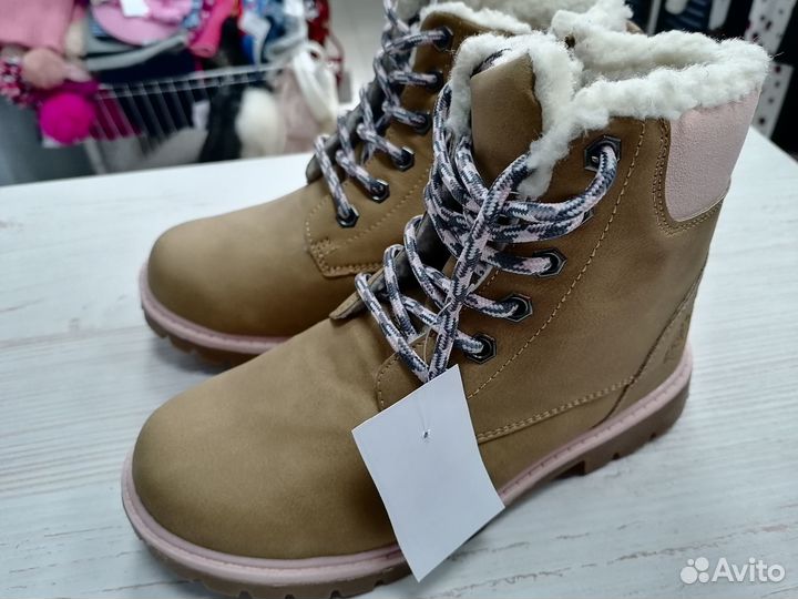 Ботинки зимние для девочки 33 новые