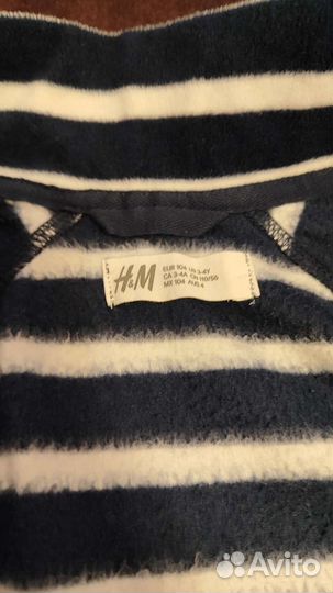 Флисовая кофта hm 104 р