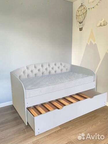 Кровать мягк спинка лдсп для малыша 2е спальное