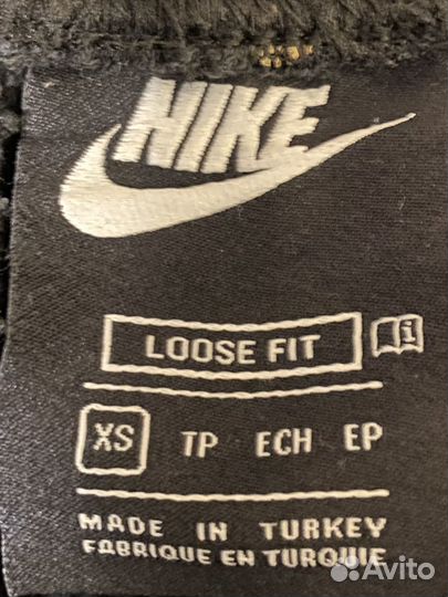 Черные джоггеры со сплошным принтом nike