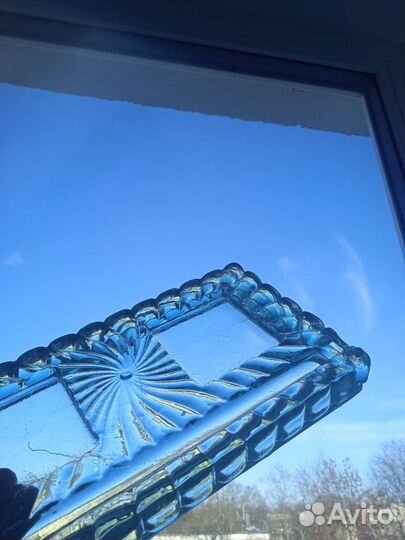 Старинное стекло подставка под чернильницы