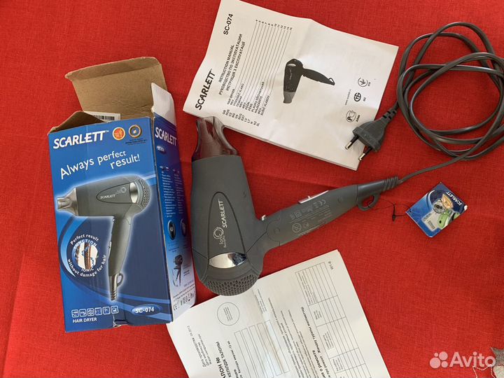 Фен складной Скарлетт