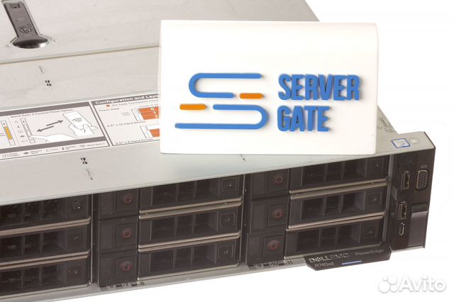 Сервер Dell R740xd 12LFF 2xGold 6152 768GB