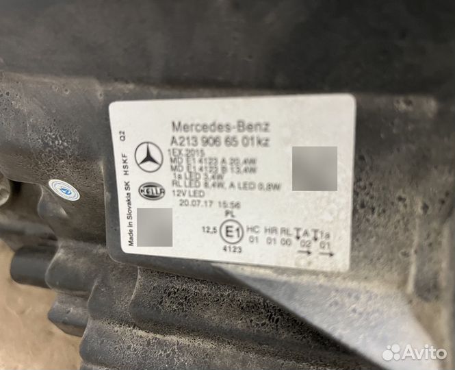 Фара левая Mercedes W213 LED до рест 977