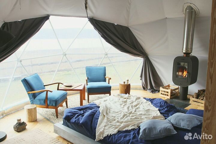 Глэмпинг / кемпинг, геодезические купола под ключ