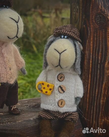 Валяная игрушка баран Леонид