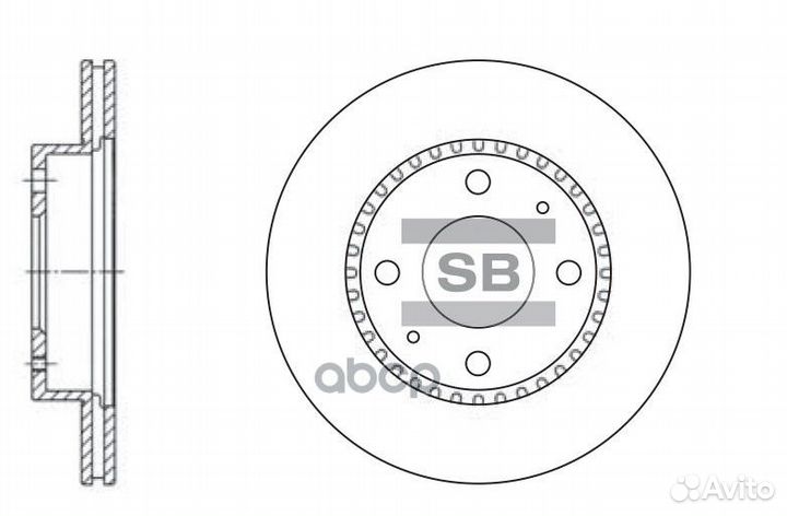 SD4205 диск тормозной передний Nissan Almera 1