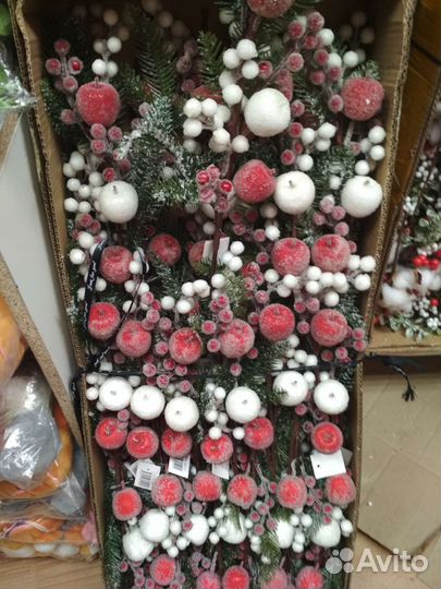 Еловые ветки искусственные для декора