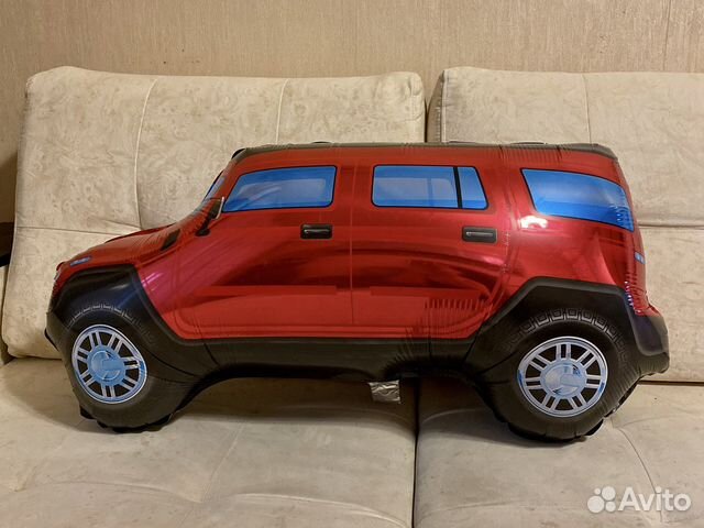 Воздушный шар машина джип красный 84 см