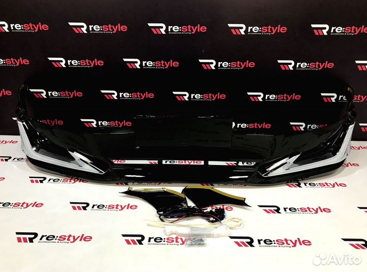 Губа на бампер Toyota Land Cruiser Prado 120