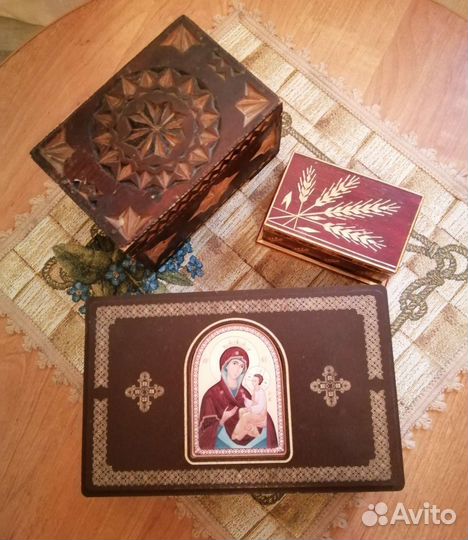 Шкатулка дерево винтаж СССР