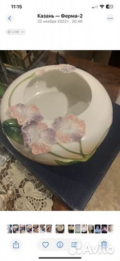 Ваза для цветов фарфор