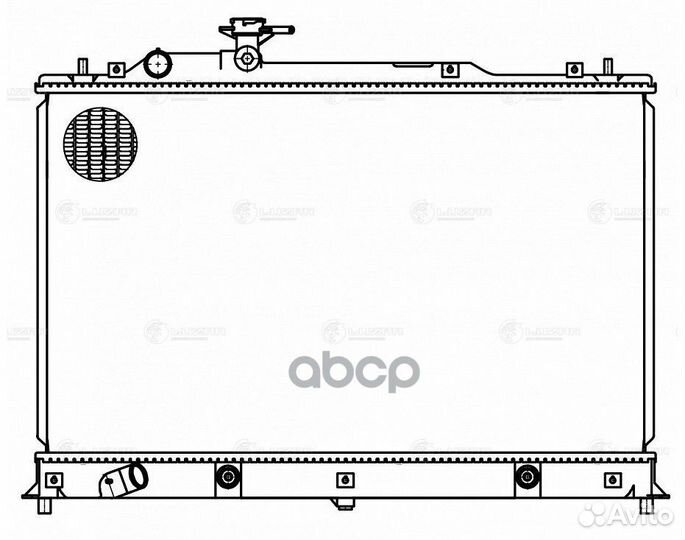 Радиатор охлаждения двигателя mazda CX-7 07- LR
