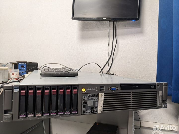 Сервер в стойку HP DL380 G5 (x5355 x2 /16гб)