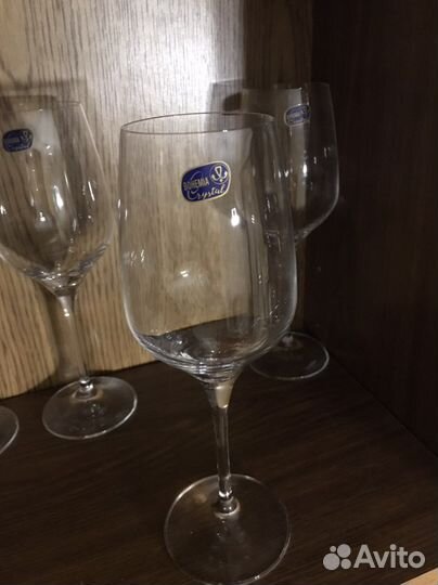 Хрустальные бокалы crystal Bohemia новые