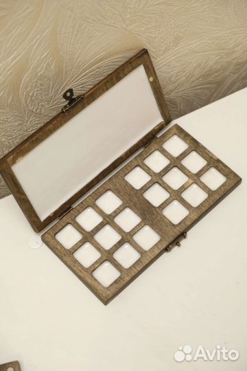 Пенал палитра для акварели ручной работы