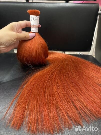 Нвюатуральные рыжие волосы