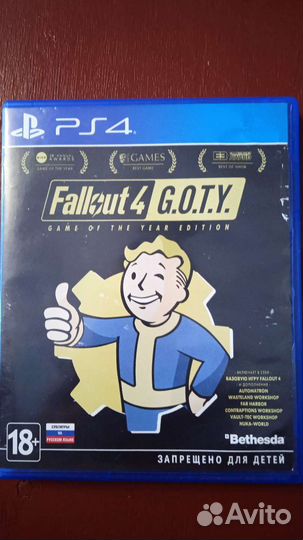 Игра fallout 4 G.O.T.Y. без дополнений для PS4
