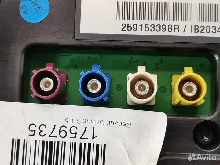 Дисплей компьютера Renault Scenic 3 2-й рест