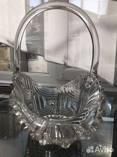 Ваза хрусталь корзинка конфетница