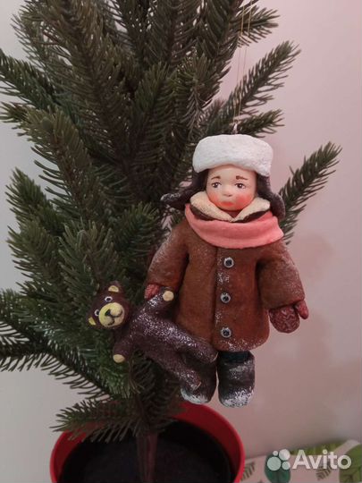 Ватные елочные игрушки новые