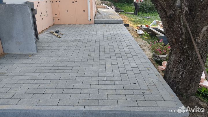 Бетонные работы укладка брусчатки