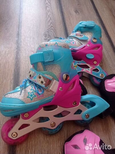 Роликовые коньки детские раздвижные