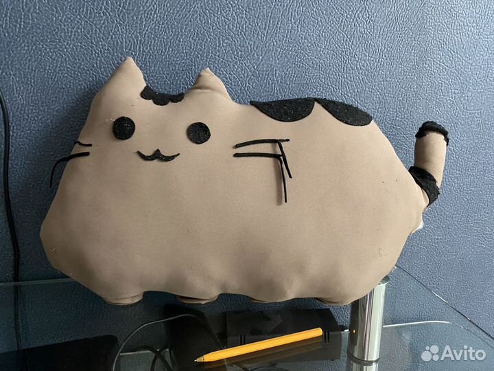 Pusheen cat ручная работа мягкая игрушка-подушка