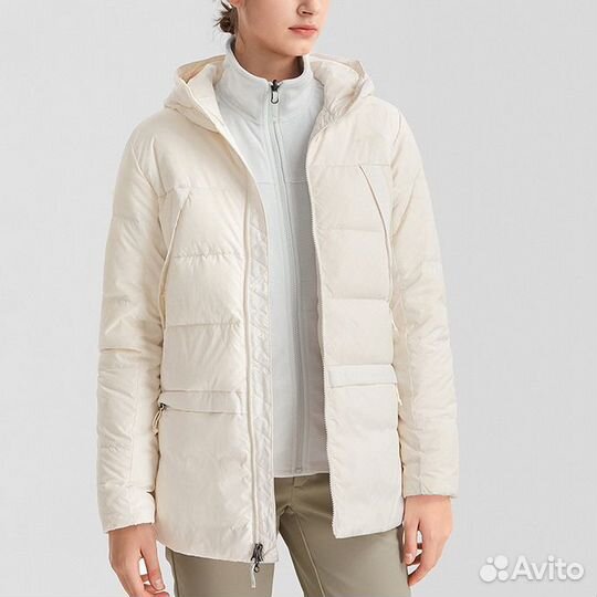 THE north face Down Jacket Women's Off White (L)(23)