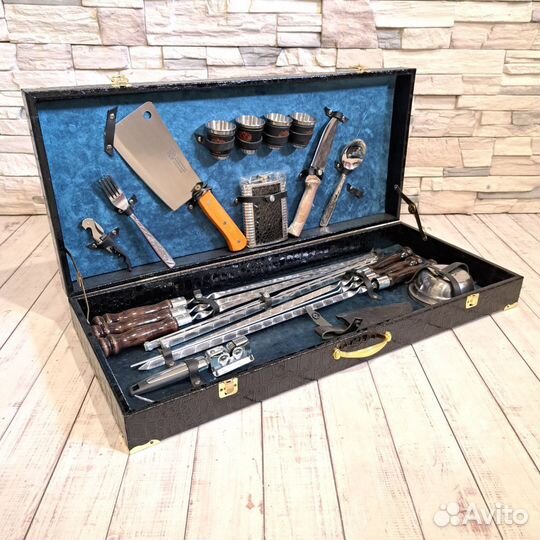 Набор шашлычный в дипломате, шампура