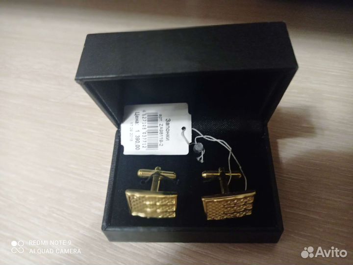 Запонки мужские новые