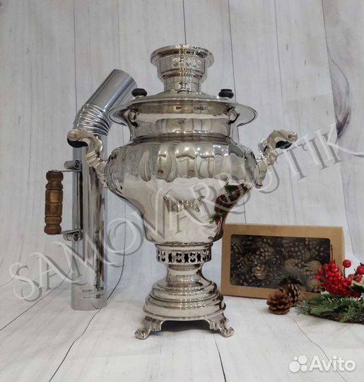 Самовар на дровах. Ваза гранная. Оригинал