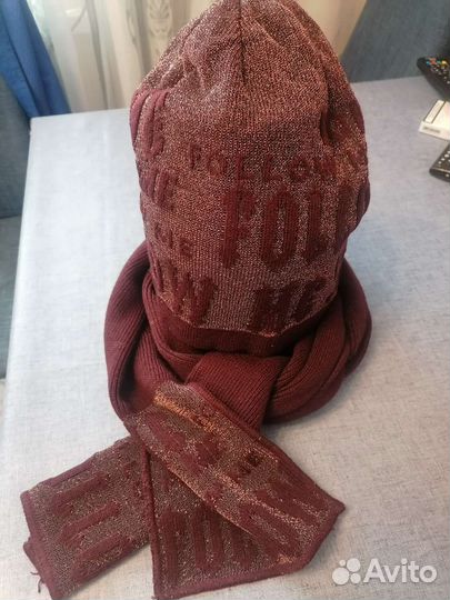 Комплект шапка и шарф женский