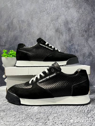 Кеды мужские emporio armani black