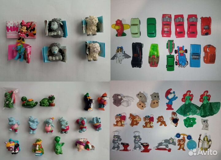 Игрушки из киндера N1. Сначала читаем,потом пишем