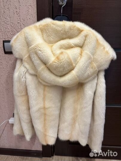 Шуба норковая с капюшоном 46 48 размер