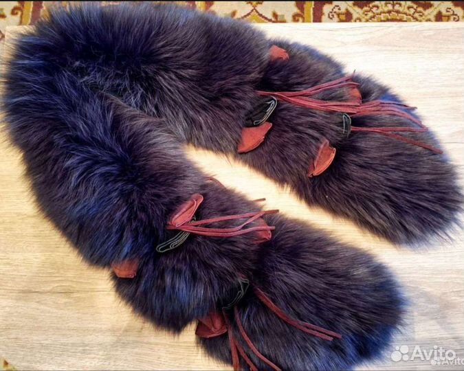 Меховой воротник песец