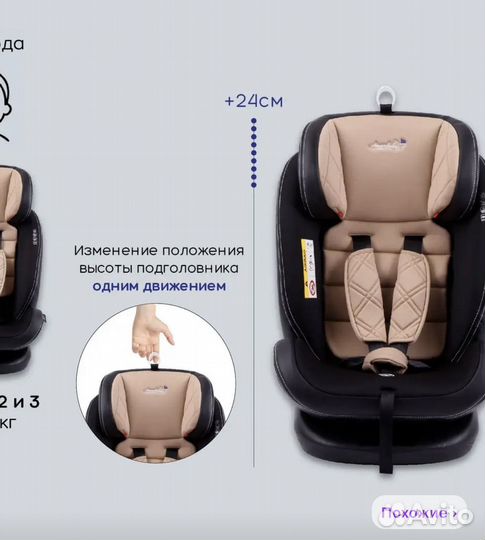 Автокресло поворотное
