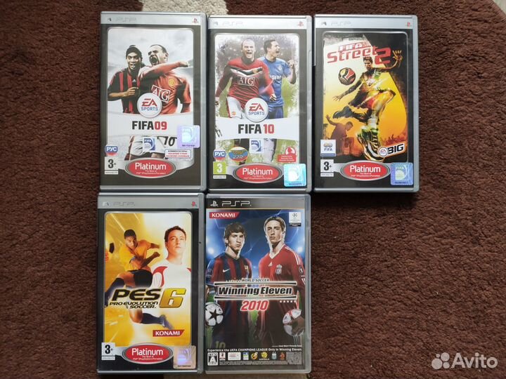 5 игр для PSP футбол