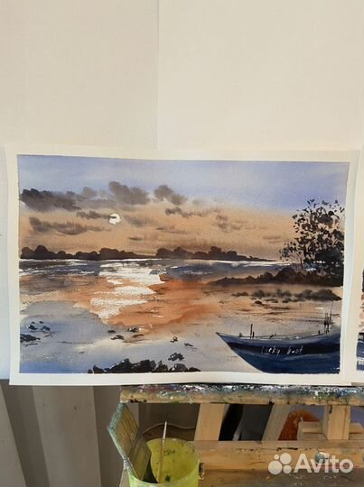 Картины акварель Релакс