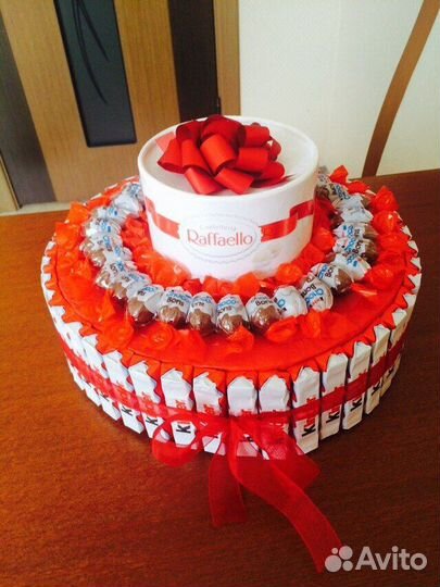 Сладкие подарки, торты из конфет