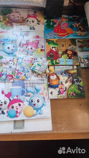 Развивающие карточки пазлы коврик