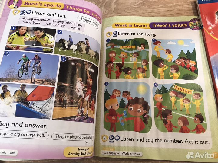 Учебник и рабочая тетрадь Cambridge kids box