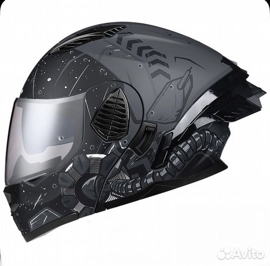 Мотошлем nbtk черный