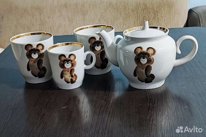 Сервиз чайный Олимпийский мишка СССР