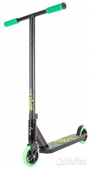 Самокат TechTeam Duker 101 чёрно-зелёный