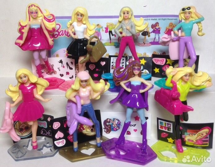 Серии киндер барби, барбоскины, бегемоты, бен 10