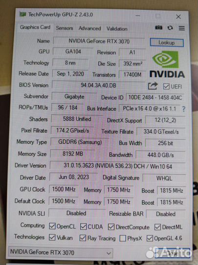 Видеокарта RTX 3070 gaming OC и RTX 3060 Ti ventus